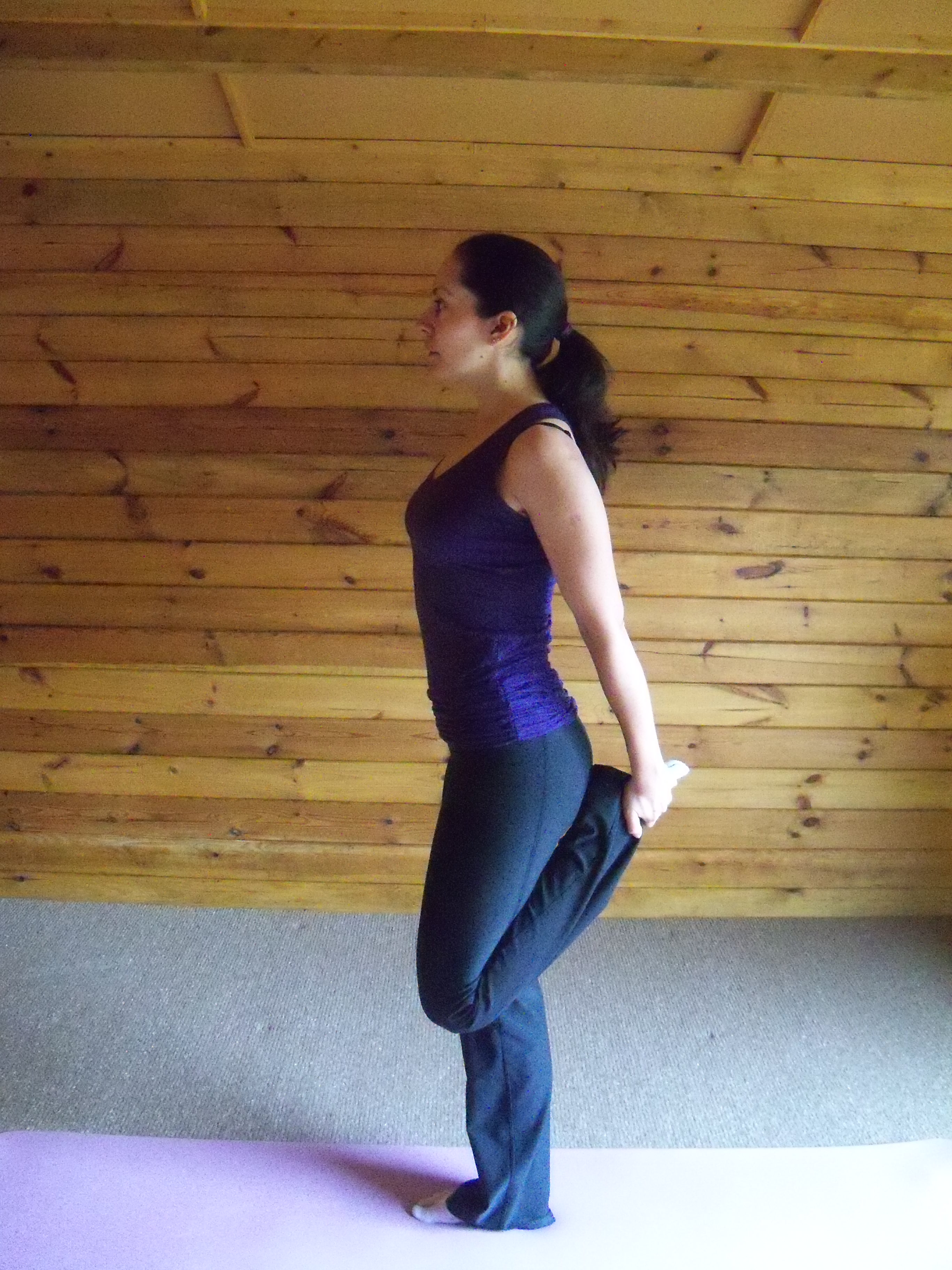 Hip Flexor Stretches In The Log Cabin